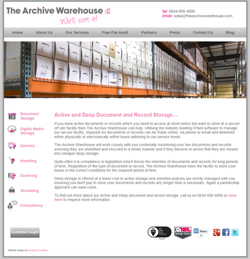 The Archive Warehouse Service